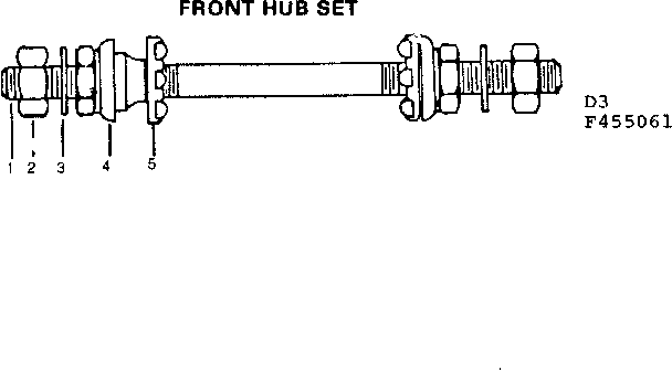 Front hub set