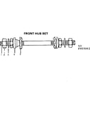 Front hub set