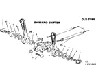 Sears 502455061 shimano shifter old type diagram