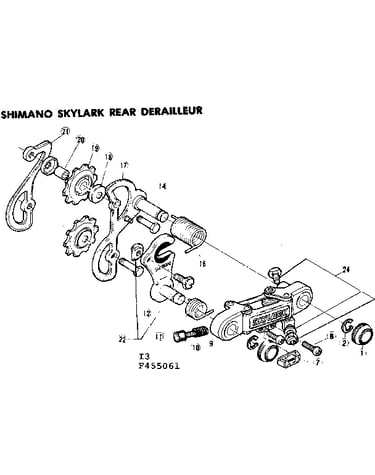 Shimano skylark rear derailleur