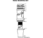 Sears 502455071 head bearing set diagram