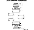Sears 502455071 crank hanger bearing set diagram