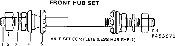 FRONT HUB SET