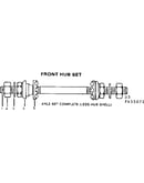 Front hub set