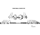 Sears 502455071 rear small flange hub diagram