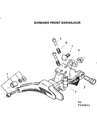 Shimano front derailleur