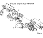 Sears 502455071 shimano skylark rear derailleur diagram