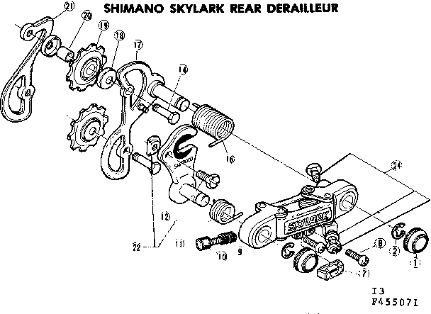 SHIMANO SKYLARK REAR DERAILLEUR