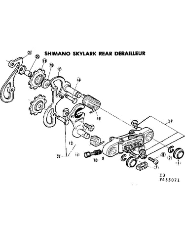 Shimano skylark rear derailleur