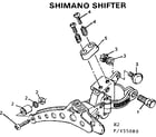 Sears 502455080 shimano front derailleur diagram