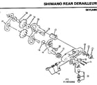 Sears 502455080 shimano rear derailleur diagram