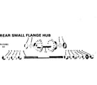 Sears 502455091 rear small flange hub diagram