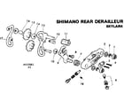 Sears 502455081 shimano rear derailleur diagram