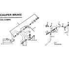 Sears 502455090 caliper brake diagram