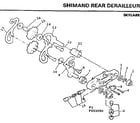 Sears 502455090 shimano rear derailleur diagram