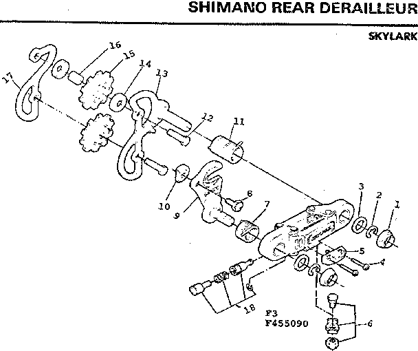 Shimano rear derailleur