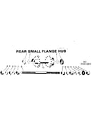 Rear small flange hub