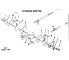 Sears 502455380 shimano shifter diagram