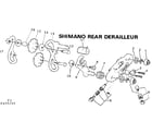 Sears 502455280 shimano rear derailleur diagram