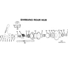 Sears 502455471 shimano rear hub diagram