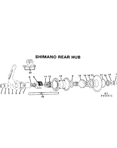 Shimano rear hub