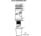 Sears 502455540 head bearing set diagram