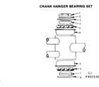 Sears 502455540 crank hanger bearing set diagram
