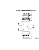 Crank hanger bearing set