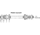 Sears 502455540 front hub set diagram
