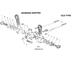 Sears 502455540 shimano shifter old type diagram