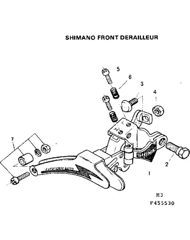 Shimano front deraulleur