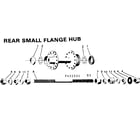 Sears 502455531 rear small flange hub diagram