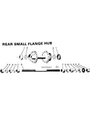 Rear small flange hub
