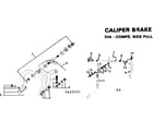 Sears 502455631 caliper brake diagram