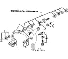 Sears 502455650 side pull caliper brake diagram