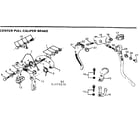 Sears 502455580 center pull caliper brake diagram