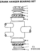 Crank hanger bearing set