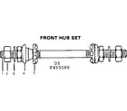 Sears 502455590 front hub set diagram