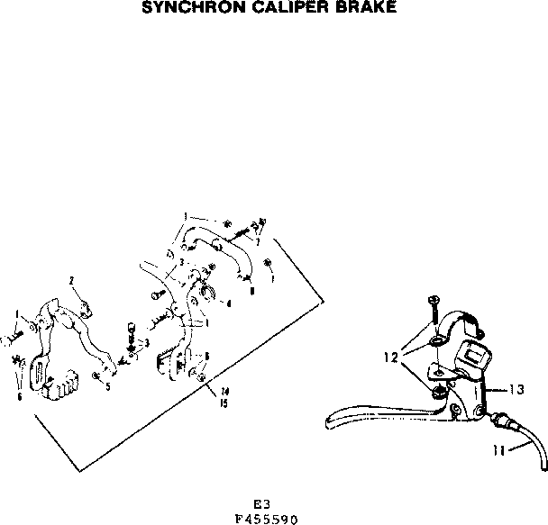 Synchron caliper brake