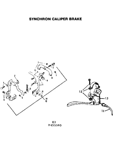 Synchron caliper brake