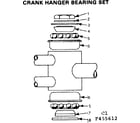 Sears 502455621 crank hanger bearing set diagram