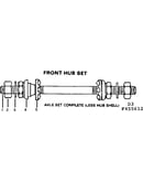 Front hub set