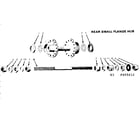 Sears 502455612 rear small flange hub diagram