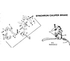 Sears 502455621 synchron caliper brake diagram