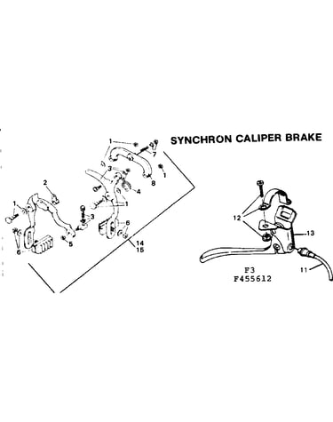 Synchron caliper brake