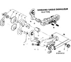 Sears 502455612 shimano eagle derailleur old type diagram