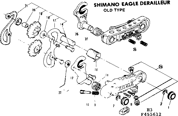 Shimano eagle derailleur old type