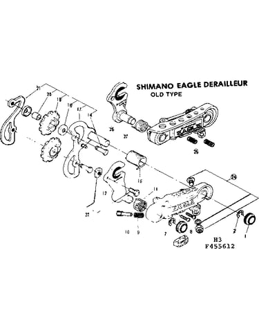 Shimano eagle derailleur old type