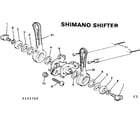 Sears 502455760 shimano shifter diagram