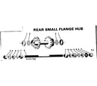Sears 502455760 rear small flange hub diagram
